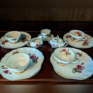 Fine China 12pc Floral Tea Set 4 Settings